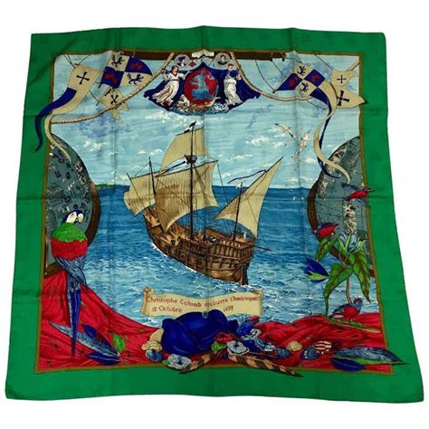 hermes christopher columbus scarf|Hermes Silk Scarf of Christopher Columbus Discovers .